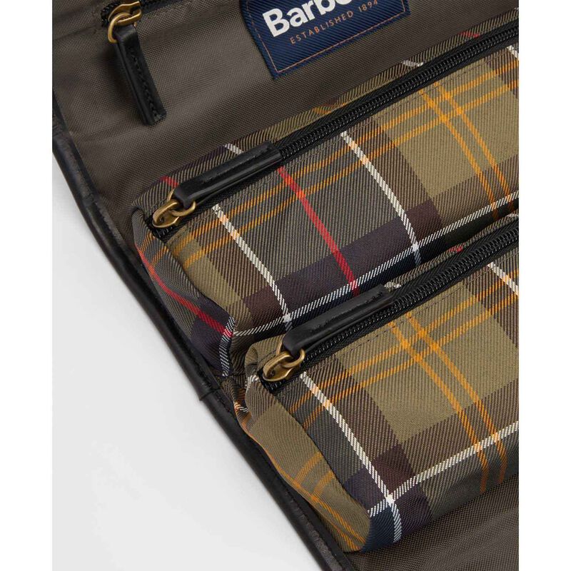 Barbour Tartan Hanging Washbag image number 2
